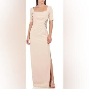 JS Collections Women's Ashley Draped Column Gown Size 8 NWOT